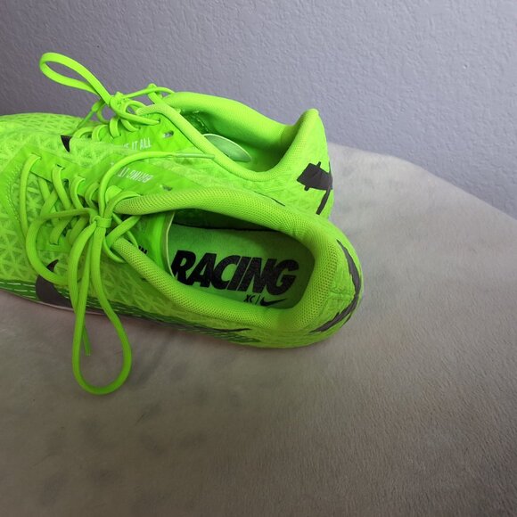 NWT Nike Zoom Rival Cross Country Shoes - Neon Green & Pewter Size 10.5 - Picture 4 of 6